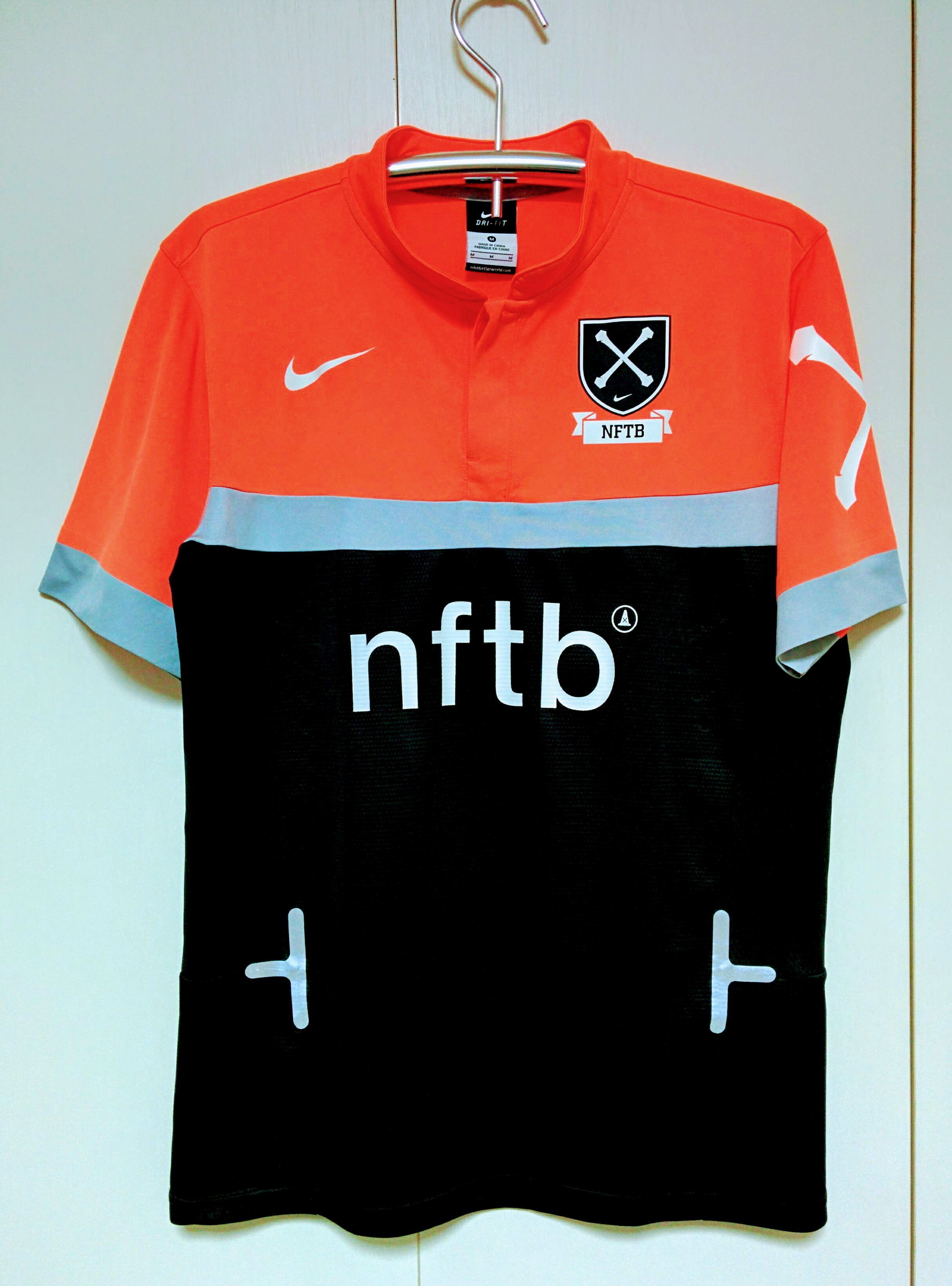 nftb2013オレンジMプラクティスシャツ
