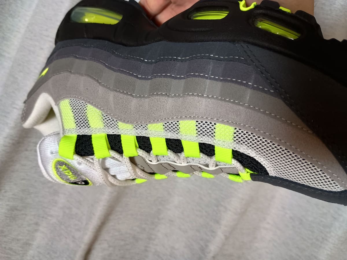 2026年復刻 エアマックス95 イエローグラデを徹底レビュー!ビッグバブルの進化を写真46枚で解説