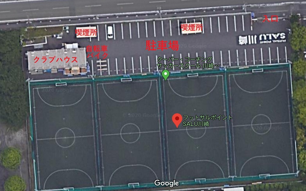 フットサルポイントSALU川崎全体図
